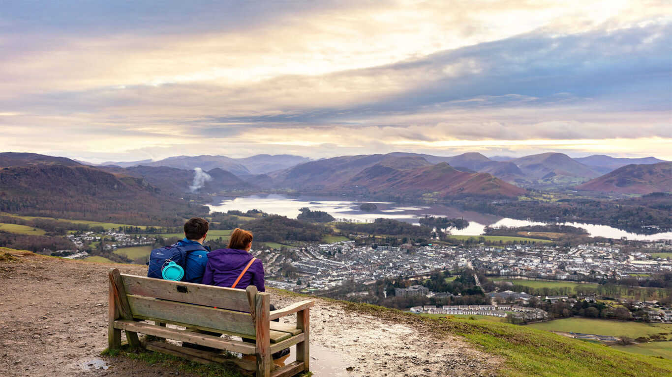Derwentwater from Latrigg sunset