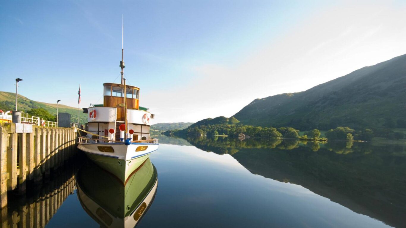 Ullswater Steamer Cumbria Tourism Image