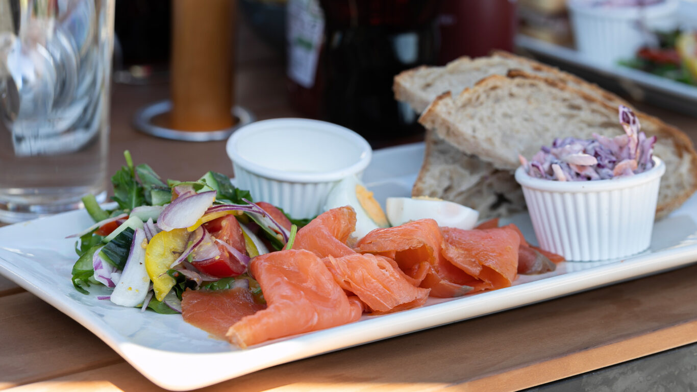 Smoked Salmon Plate Lunch