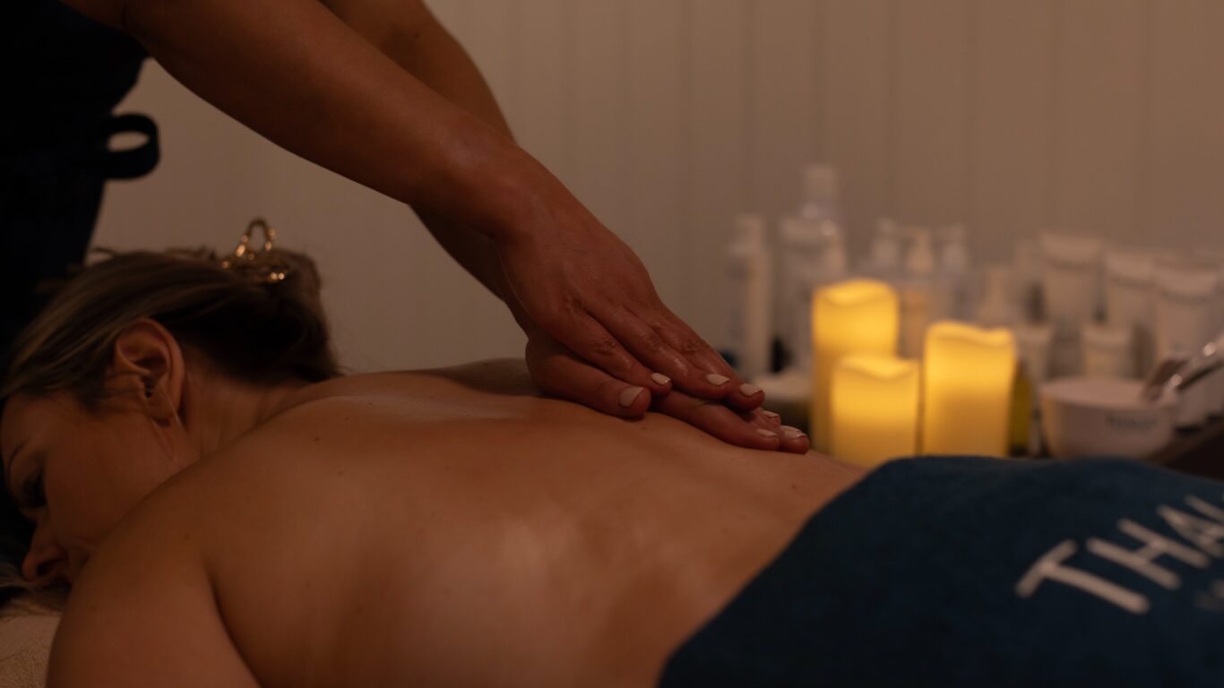 back massage and candles, lake district castle inn hotel, bassenthwaite